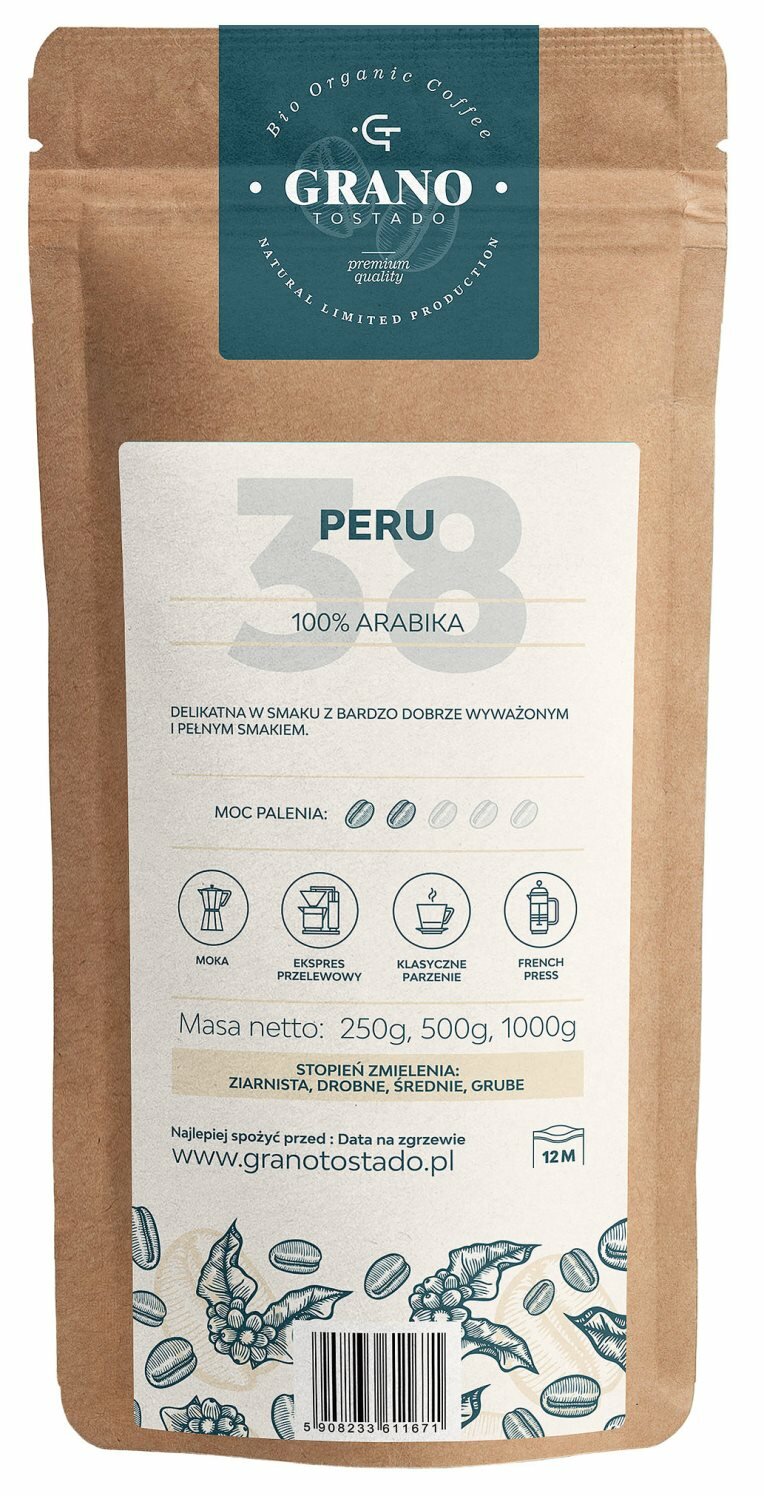 Grano Tostado Peru Arabica Kg Kawa Mielona Niskie Ceny I Opinie W