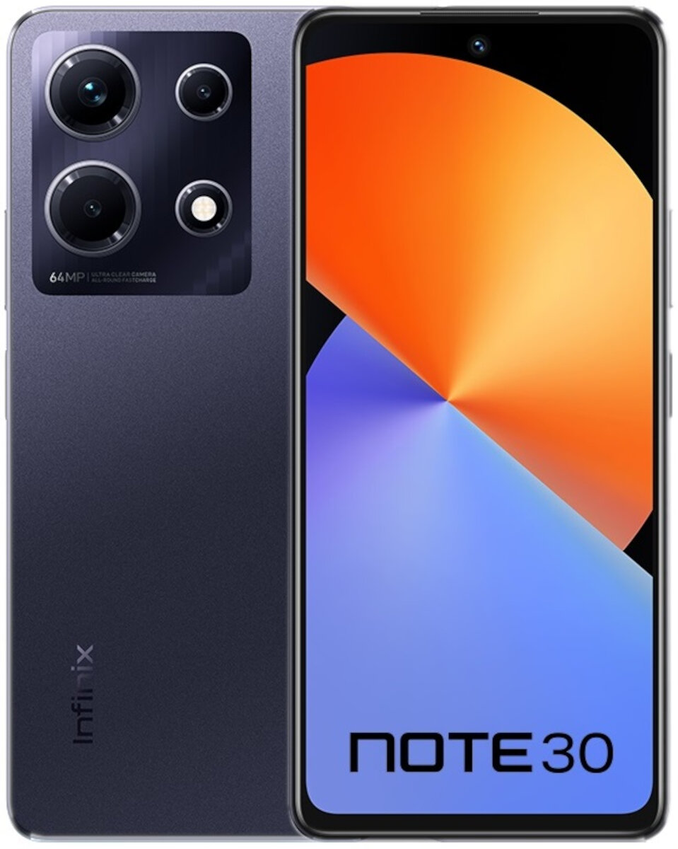 INFINIX Note 30 8 128GB 6 78 120Hz Czarny X6833B Smartfon Niskie