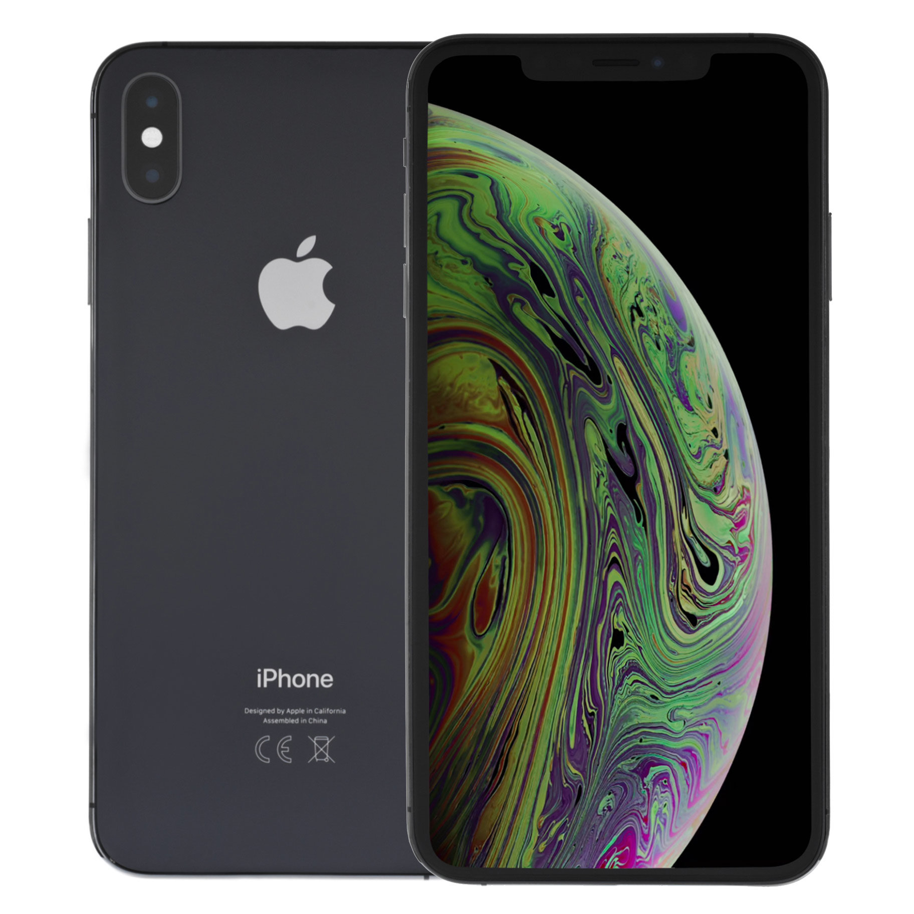 発売日2018-09-01【両面ガラスコーティング済】iPhoneXSmax 256gb スペースグレー