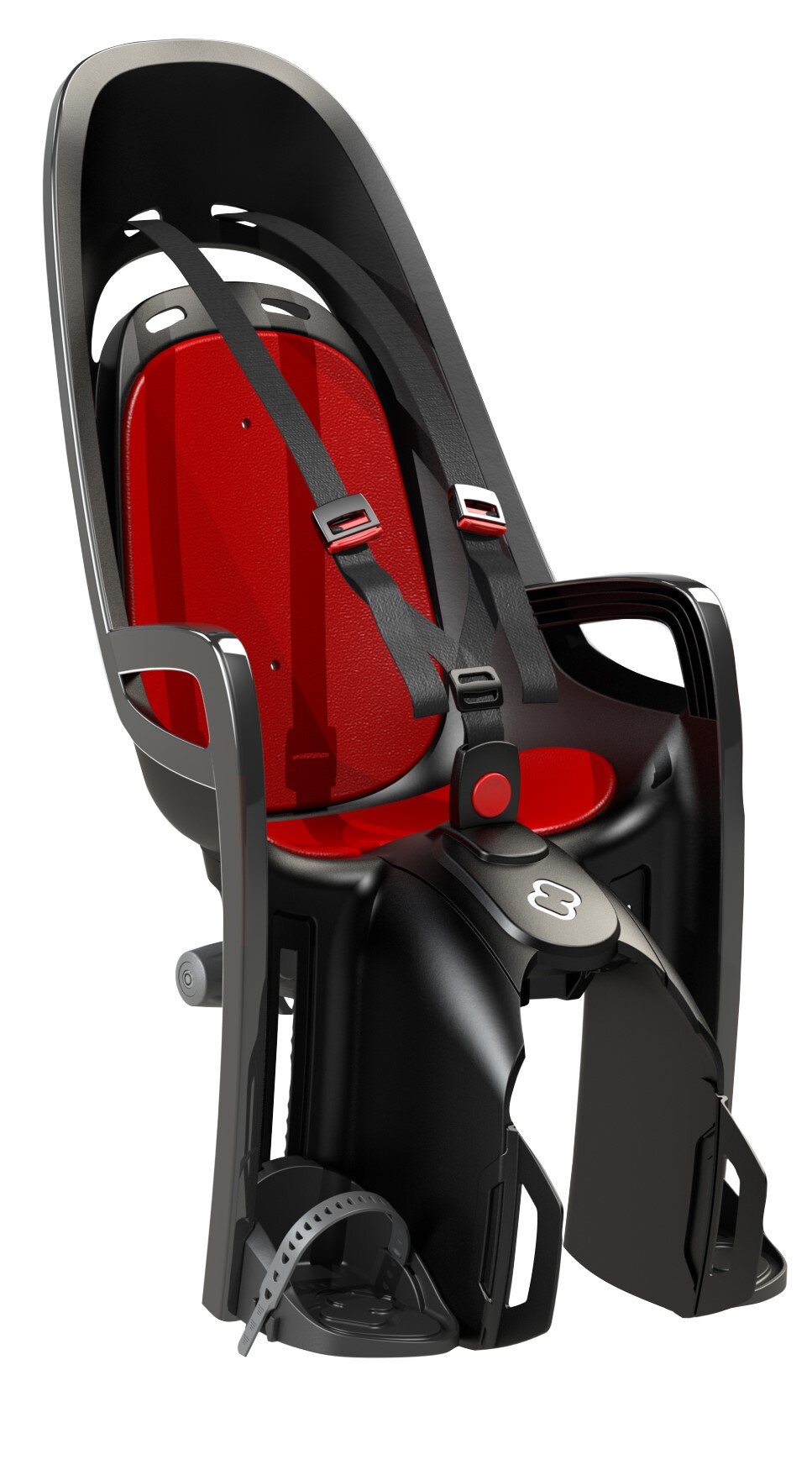 Fotelik rowerowy HAMAX Zenith Adapter Szaro-czerwony