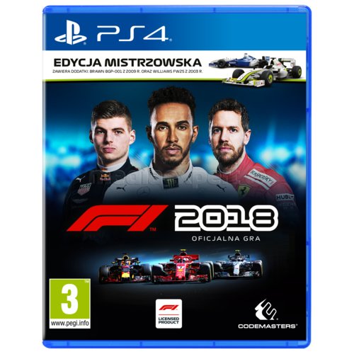 F1 2018 - Edycja mistrzowska Gra PS4 - ceny i opinie w Media Expert