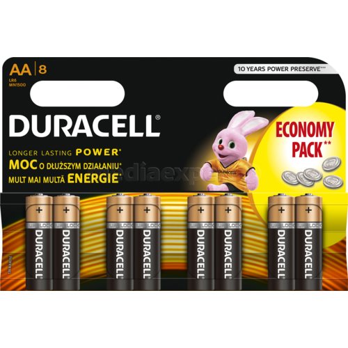 DURACELL Basic (8 szt.) Baterie AA LR6 - ceny i opinie w Media Expert
