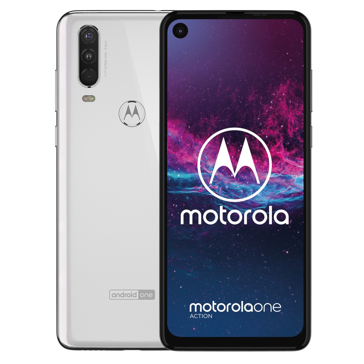 MOTOROLA One Action 4/128GB Biały Smartfon ceny i opinie w Media Expert