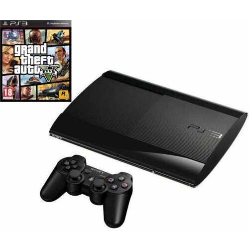 SONY Playstation 3 Super Slim 500 GB + Grand Theft Auto V Konsola - ceny i  opinie w Media Expert