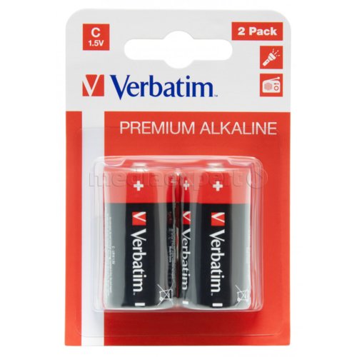 VERBATIM Premium Alkaline (2 szt.) Baterie C LR14 - ceny i opinie w Media  Expert