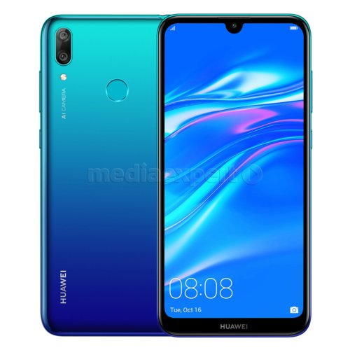 HUAWEI Y7 2019 Niebieski Smartfon - ceny i opinie w Media Expert
