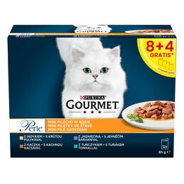 Karma dla kota Gourmet Gold Perle Adult Mix smaków w sosie 12 x 85 g