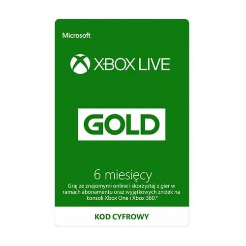 MICROSOFT Xbox Live Gold 6 miesięcy Kod aktywacyjny - ceny i opinie w Media  Expert