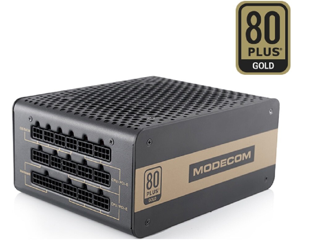Zasilacz MODECOM Volcano 750W Gold - zabezpieczenia i certyfikaty