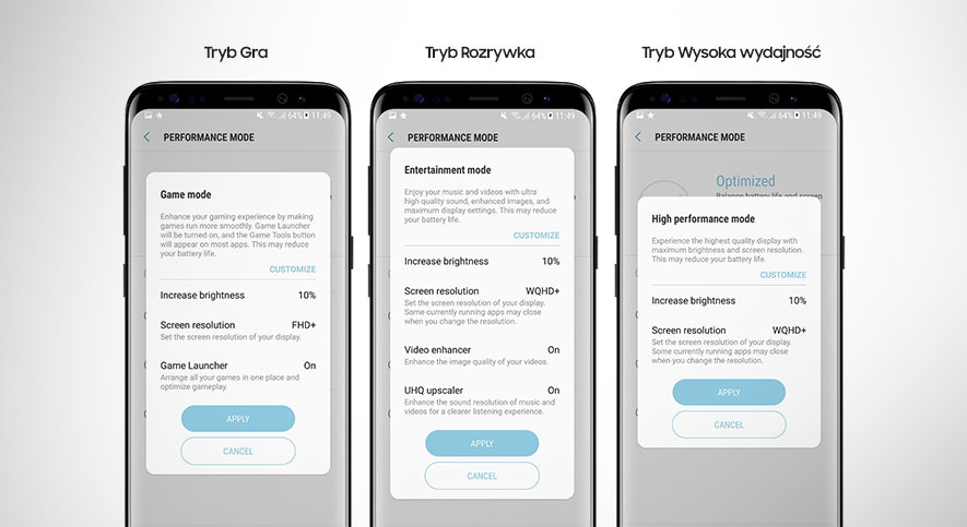 Samsung Tryb wydajności dostosowany do Twoich potrzeb Samsung Tryb wydajności dostosowany do Twoich potrzeb