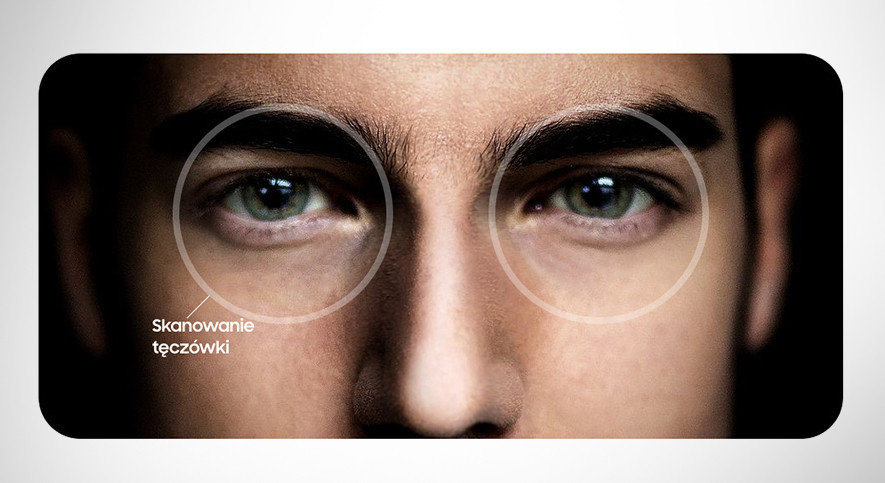 Samsung Odblokuj telefon za pomocą skanowania tęczówki Samsung Odblokuj telefon za pomocą skanowania tęczówki