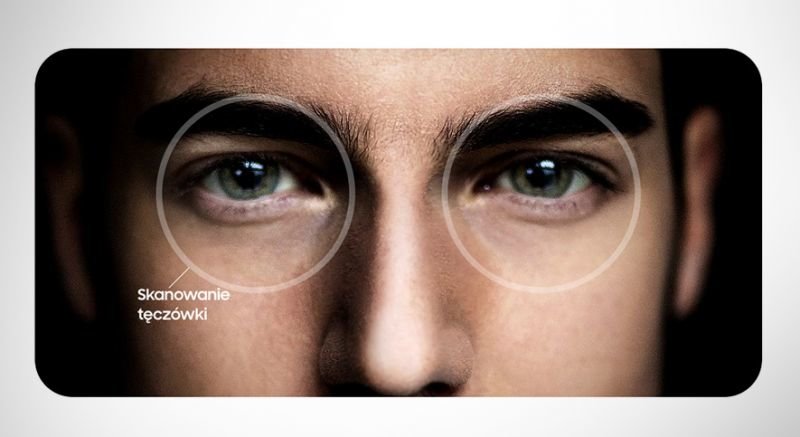 Samsung Odblokuj telefon za pomocą skanowania tęczówki Samsung Odblokuj telefon za pomocą skanowania tęczówki