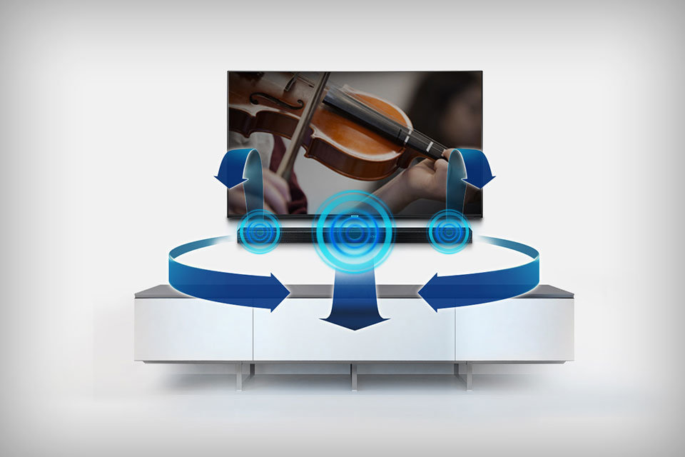 Samsung Udoskonalony efekt dźwięku przestrzennego Samsung Udoskonalony efekt dźwięku przestrzennego