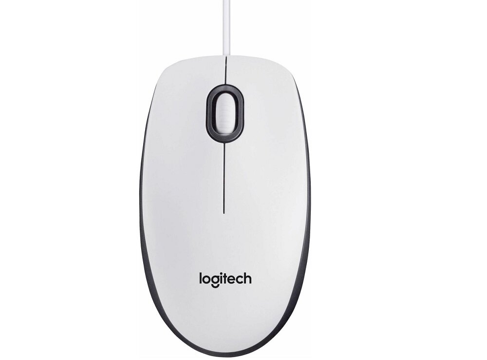 Mysz LOGITECH M100 - wygląd ogólny ergonomiczny kształt wygodna praca