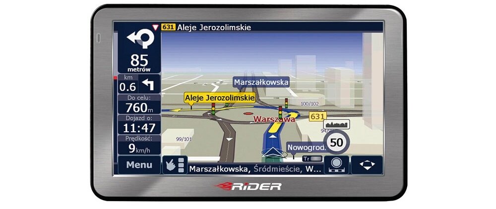 Nawigacja SMARTGPS Rider R745 AM ekran mapy sterowanie gps rysik uchwyt samochód