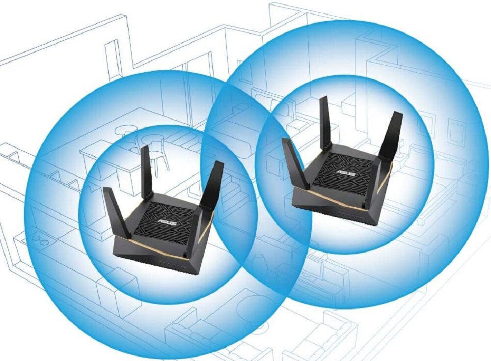 Router ASUS RT-AX92U - bezproblemowe umieszczenie routerow