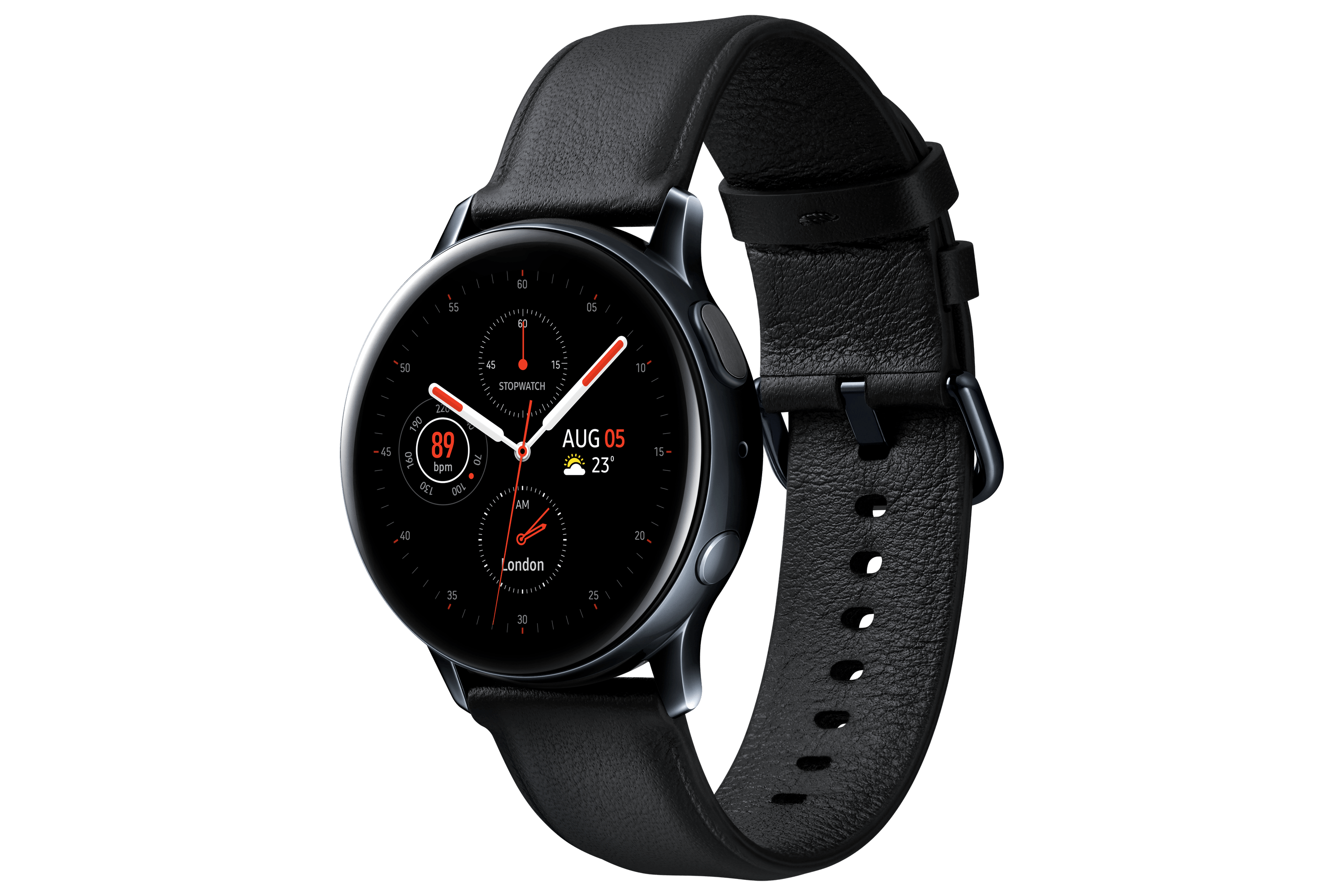 SAMSUNG Galaxy Watch Active 2 SM-R835N 40mm LTE Stal    Nierdzewna Czarny
