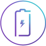 Bateria ikona kolor Bateria ikona kolor