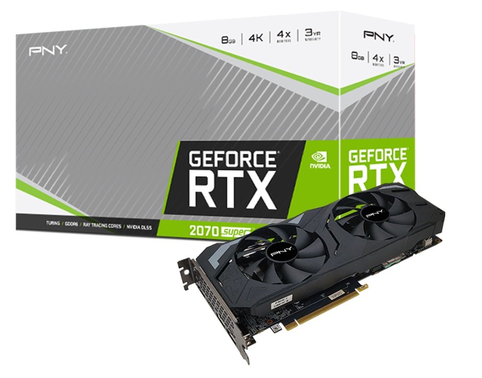 Karta graficzna PNY GeForce RTX 2070 Super Dual Fan 8GB Nvidia Turing Ray Tracing