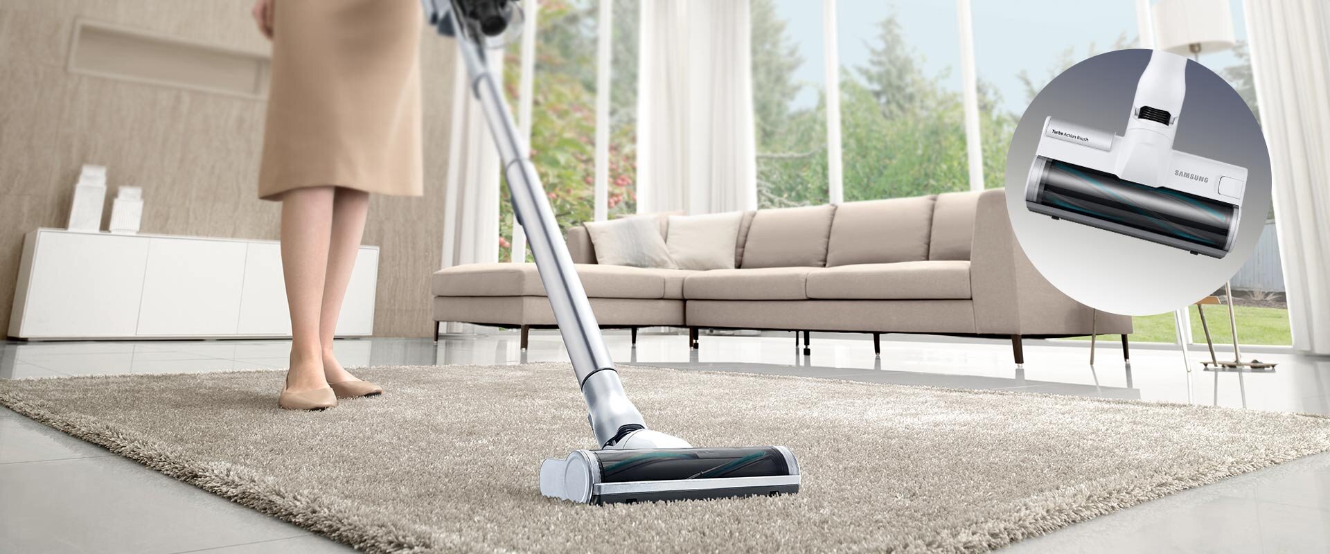 Zdjęcie szczotki turbo action w czasie pracy Zdjęcie szczotki turbo action w czasie pracy