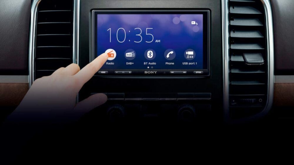 Radio samochodowe SONY XAV-AX5550D - wyświetlacz
