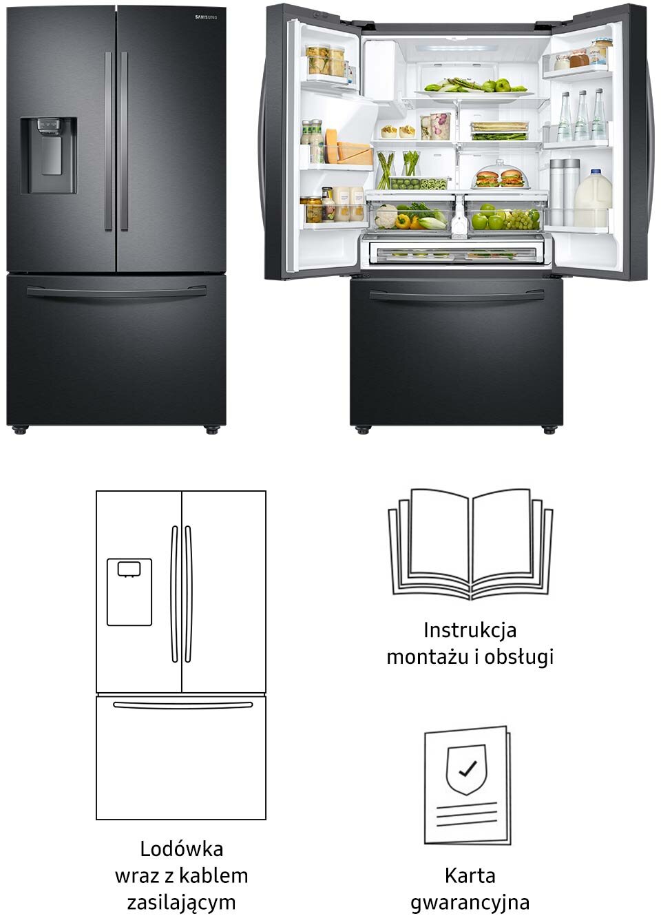 W opakowaniu dodatkowo karta gwarancyjna oraz instrukcja obsługi i montażu W opakowaniu dodatkowo karta gwarancyjna oraz instrukcja obsługi i montażu