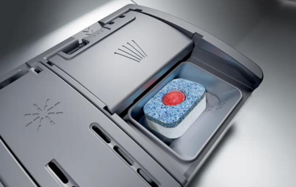 BOSCH SPV2IKX11E tabletka płyn sól zmywanie miejsce detergent