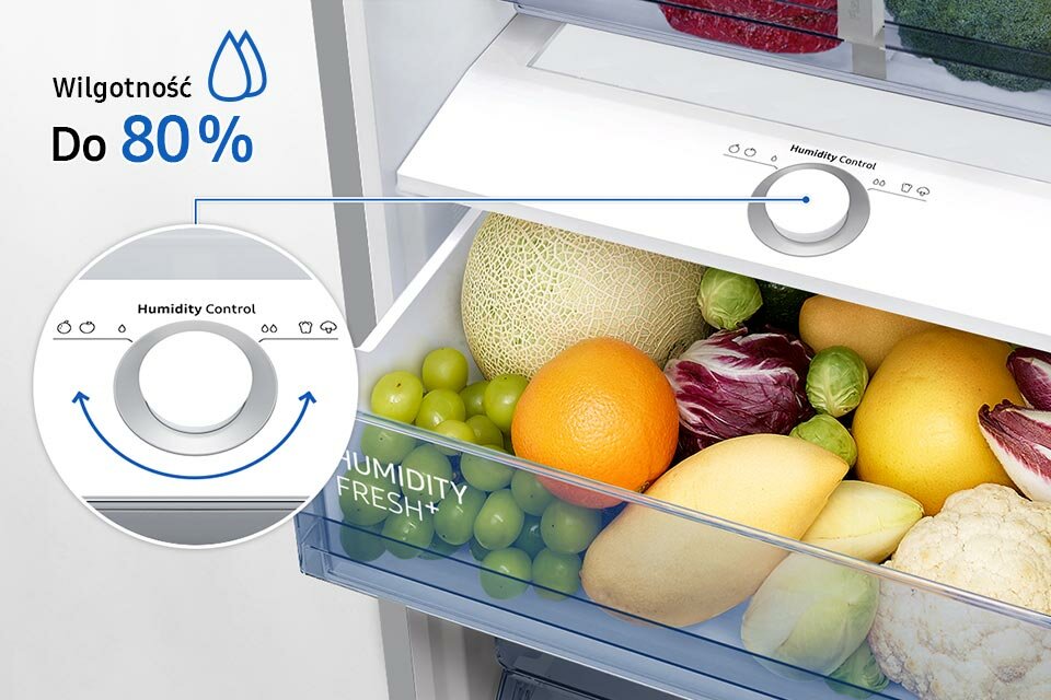 Szuflada z kontrolą wilgotności Szuflada z kontrolą wilgotności