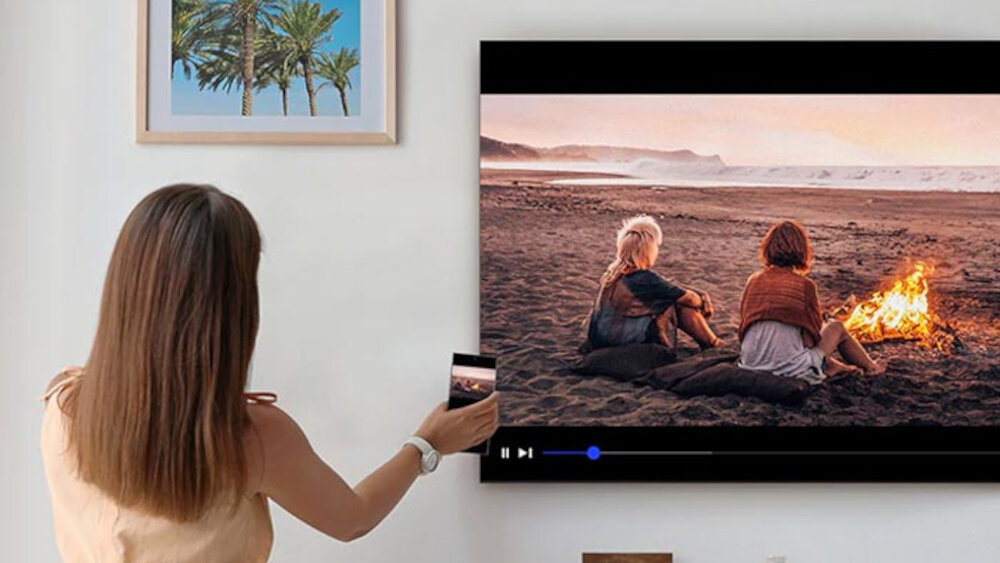 Telewizor SAMSUNG Q74T - dotknij i wyświetl