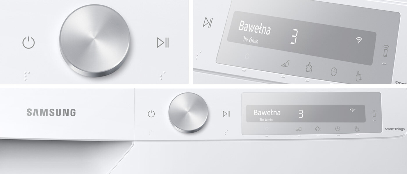 zdjęcia pokazujące panel sterowania suszarki zdjęcia pokazujące panel sterowania suszarki