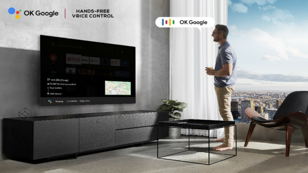 Telewizor TCL MINILED X925 - sterowanie głosowe