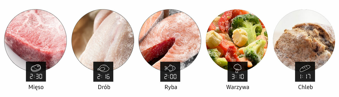 szybkie rozmrażanie mięsa, drobiu, warzyw, ryb, pieczywa szybkie rozmrażanie mięsa, drobiu, warzyw, ryb, pieczywa
