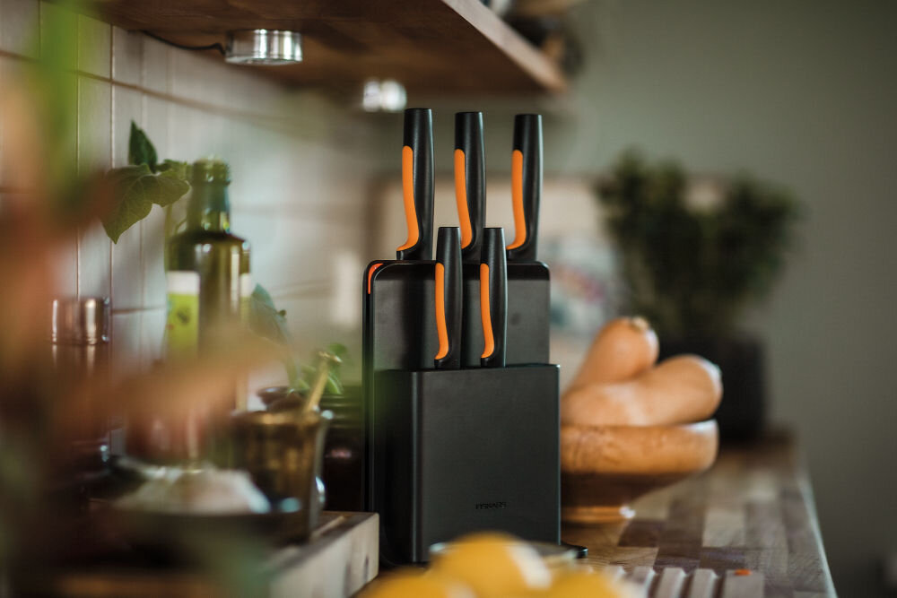 Zestaw noży FISKARS Functional Form 1057554 (6 elementów) japońska stal mycie w zmywarce
