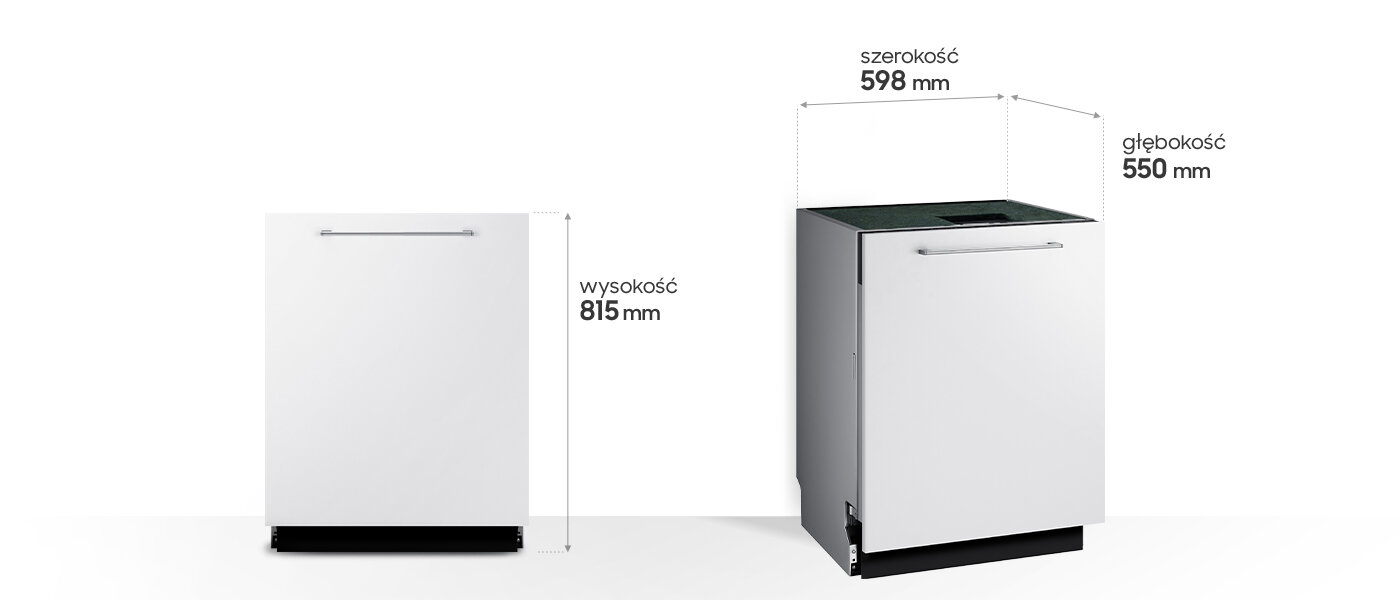 Zweryfikuj wymiary zmywarki Zweryfikuj wymiary zmywarki
