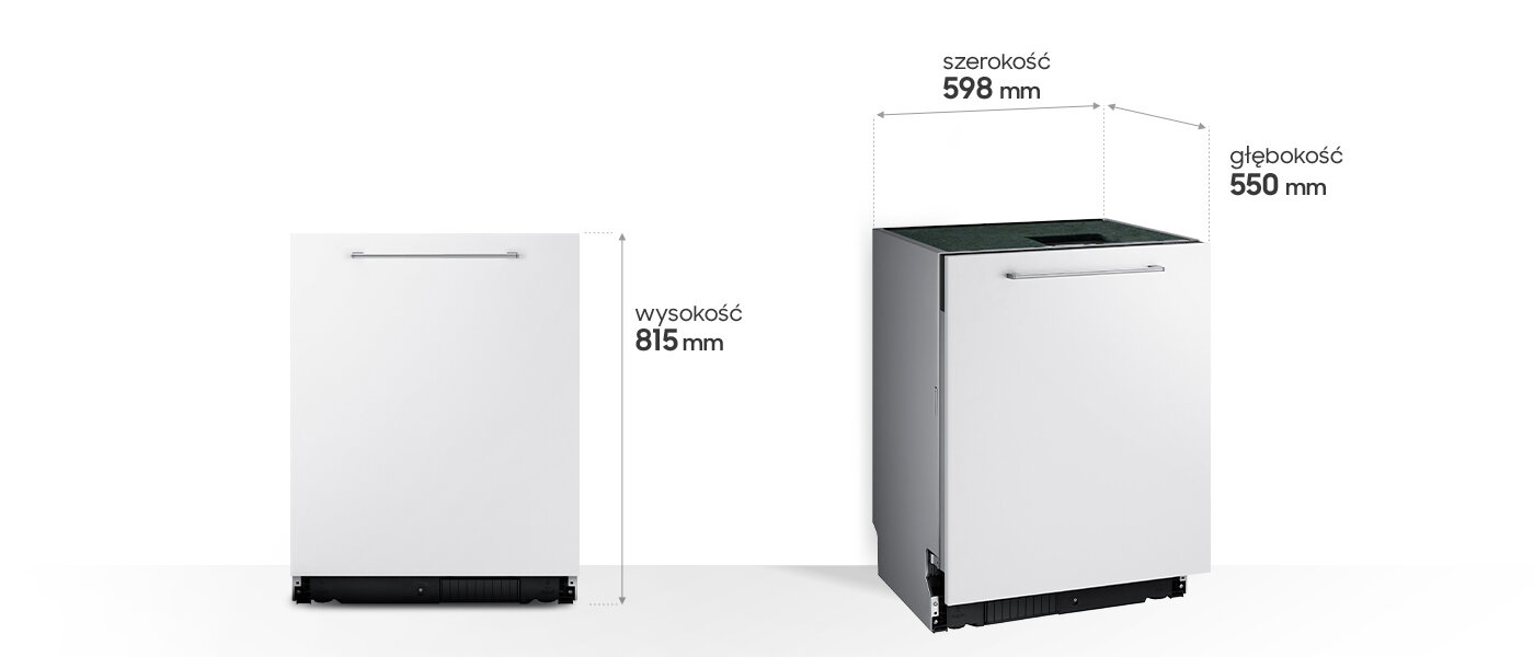 Urządzenie ma 815 mm wysokości Urządzenie ma 815 mm wysokości