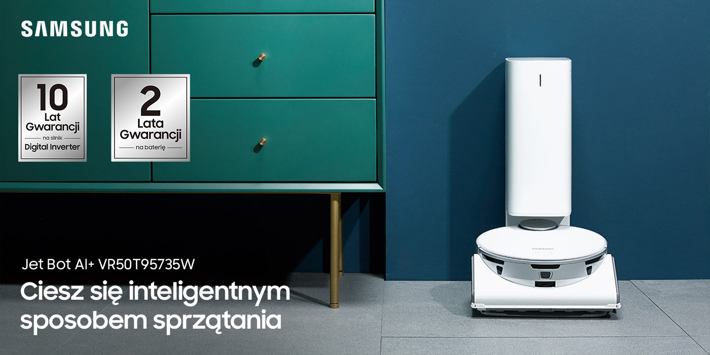 Robot Jet Bot VR50T95735W/GE idealny dla Ciebie Jet Bot, który posprząta dom za Ciebie