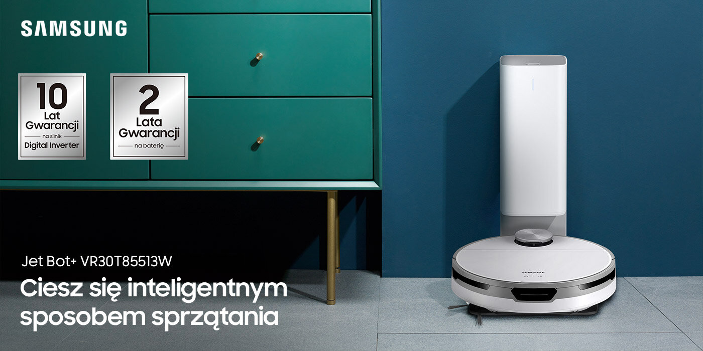 Robot Jet Bot VR30T85513W/GE idealny dla Ciebie Jet Bot, który posprząta dom za Ciebie