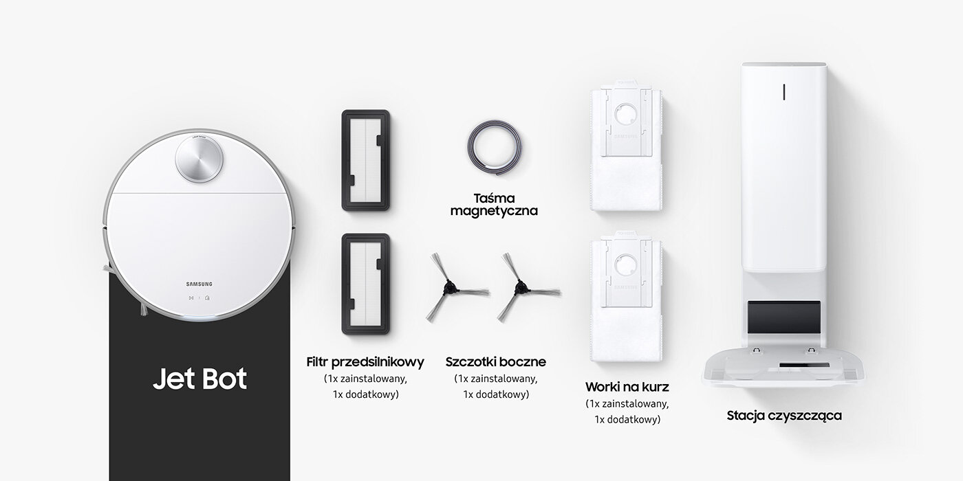W opakowaniu znajdziesz również m.in. worki na kurz W opakowaniu znajdziesz również m.in. worki na kurz