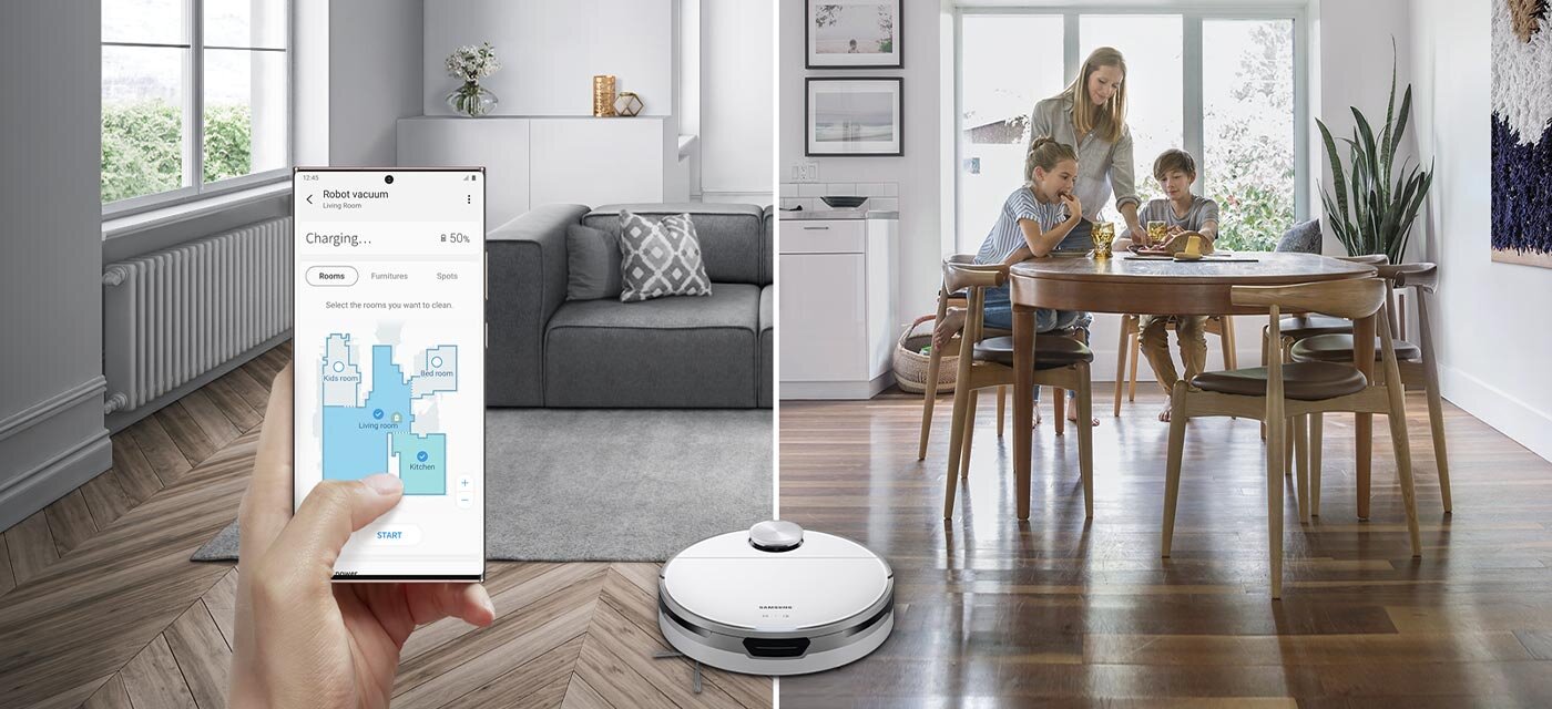 Sprawdzaj aktualny stan robota: poziom naładowanej baterii lub, czy nie należy wymienić filtra Sprawdzaj aktualny stan robota: poziom naładowanej baterii lub, czy nie należy wymienić filtra