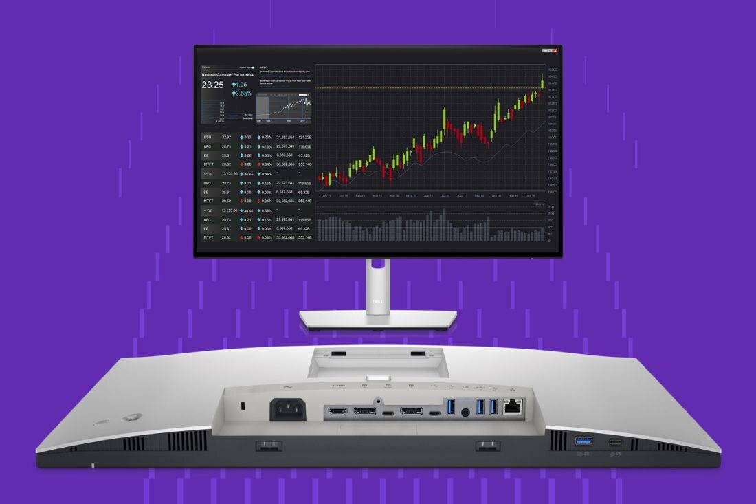 Monitor DELL UltraSharp U2422HE - USB-A x 4, USB Type-C x 3, HDMI x 1, DisplayPort 1.4 x 2 oraz wyjście liniowe audio