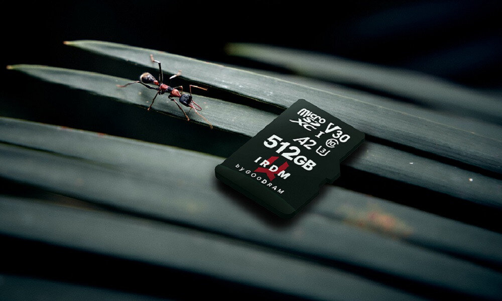 Karta pamieci GOODRAM IRDM microSDXC 512GB + Adapter odpornosc na ekstremalne warunki