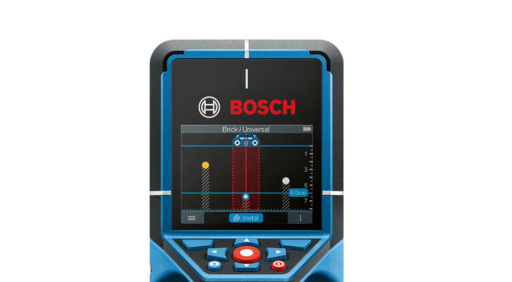 BOSCH D-tect 200 C kolorowy wyświetlacz interfejs wykrywanie drewno metal tworzywo sztuczne ściana