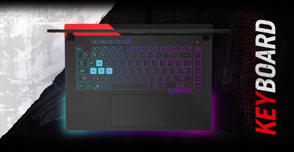 Laptop ASUS Rog Strix G15 G513 - klawiatura