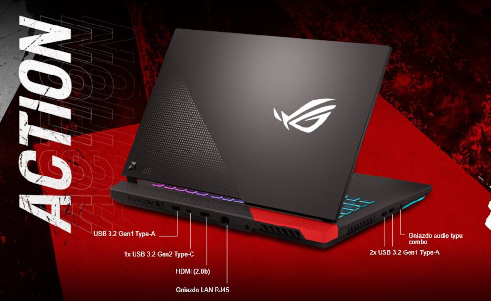 Laptop ASUS Rog Strix G15 G513 - bateria