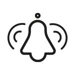 Ikonka świadcząca, że w lodówce działa alarm otwartych drzwi Ikonka świadcząca, że w lodówce działa alarm otwartych drzwi