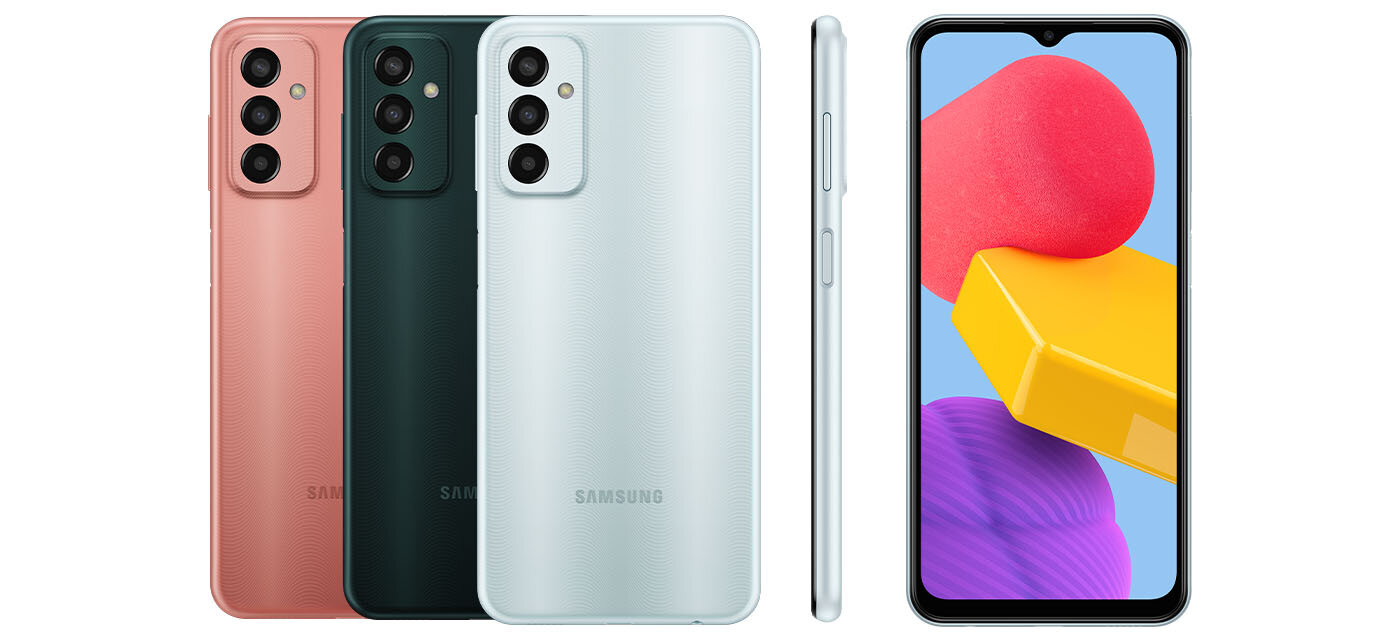Samsung Galaxy M13 z oferty Media Expert jest dostępny w trzech różnych kolorach obudowy Samsung Galaxy M13 z oferty Media Expert jest dostępny w trzech różnych kolorach obudowy