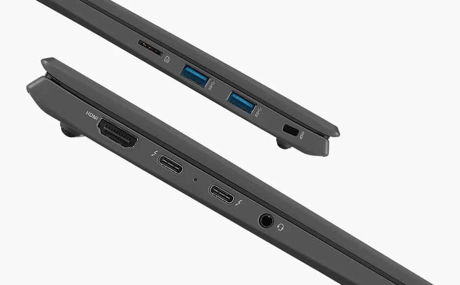 Laptop LG Gram 2022 16Z90Q - Thunderbolt 4