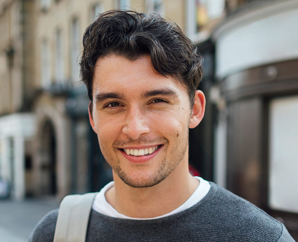 Selfie wykonane z wykorzystaniem efektu rozmytego tła Selfie wykonane z wykorzystaniem efektu rozmytego tła