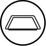 Graficzne przedstawienie blachy dołączonej do opakowania piekarnika Samsung Graficzne przedstawienie blachy dołączonej do opakowania piekarnika Samsung