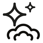 Ikonka przypominająca parę wodną i lśniącą powierzchnię Ikonka przypominająca parę wodną i lśniącą powierzchnię